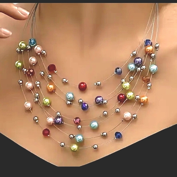 Unbranded Jewelry - 3 Set Bohemian Necklace Earrings Set - Bohemian style Necklace & Beaded necklace